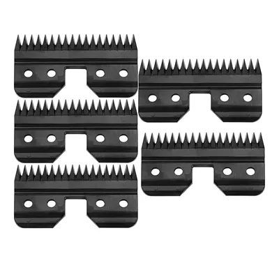 5 stücke Schwarz Schnelle Feed Ersatz Klingen, aus Keramik Klinge, Kompatibel mit Andis , Oster A5, wahl KM Serie Clippers
