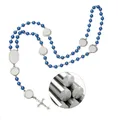 Chapelet vierge à Sublimation perles collier pendentifs d'ornement collier en livraison directe