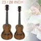 Ukulele 23 / 26 Zoll Konzert Tenor Ukulele Walnuss Holz 18 Fret Vier Saiten Hawaii Gitarre Musical