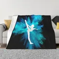 Bug ast Silhouette Throw Blanket Blue VPN Version Black Throw Blankets Sofa Blankets Thermal