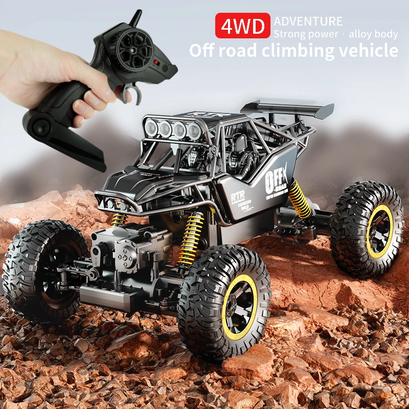 Wltoys 1:16 / 1:24 4wd rc Auto mit LED-Lichtern Funk fernbedienung Autos Buggy Offroad Control Trucks für Kinderspiel zeug