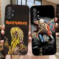 I-Iron M-Maiden-Coque de téléphone noire souple pour Samsung Galaxy