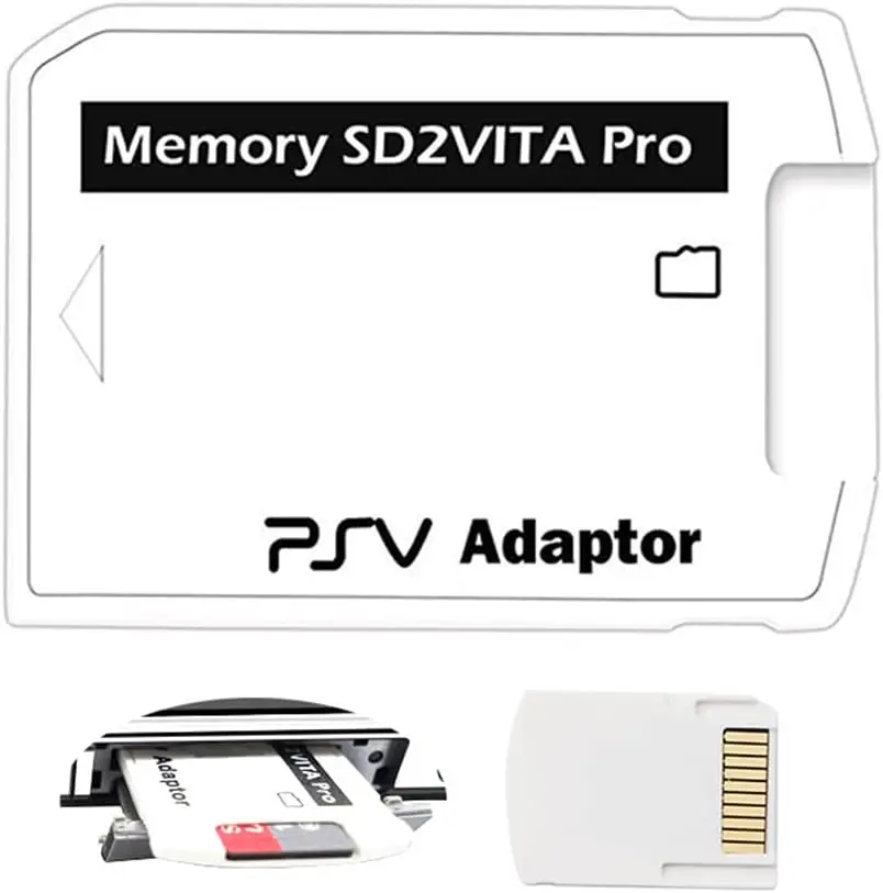 SD2Vita Speicherkartenadapter Game Slot Converter kompatibel mit PS Vita 1000/2000 3.6 für HENkaku System Image