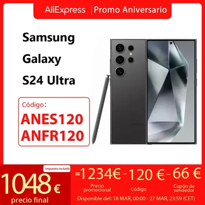 Samsung-Smartphone Galaxy S24 Ultra AI appareil photo grand angle AI 200MP 2024 "AMOLED écran
