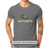 Skydiver - Basejumper Mens Hohen T-Shirt Druck Schwarz Weiß Punk Männer Kleidung 98164 Top T-Shirts