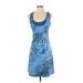 Mountain Hardwear Active Dress - A-Line: Blue Print Activewear - Women's Size X-Small