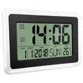 Horloge numérique avec calendrier et température grand écran LCD réveil avec chiffres extra