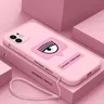 Coque de téléphone Ferragnies Eyes Chiara avec lanière iPhone 15 14 13 12 11 Pro Max Mini X