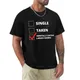 T-shirt homme noir coton humoristique et humoristique vêtement de sport