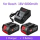 Batterie aste pour perceuse électrique Bosch 18V 6 0 Ah chargeur Eddie Ion BAT609 BAT609G