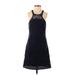 Lilly Pulitzer Casual Dress - Mini: Blue Jacquard Dresses - Women's Size X-Small