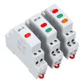 Voyant de puissance de type rail DIN signal lumineux LED boîte de distribution style fin