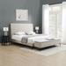 Ivy Bronx Jadan Upholstered Platform Configurable Bedroom Set Upholstered in Brown | 55.1 H x 82.7 W x 87.8 D in | Wayfair