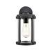 Breakwater Bay Aadison 1 Light Outdoor Wall Sconce Glass/Metal/Steel in Black/Gray | 11.4 H x 6 W x 7 D in | Wayfair