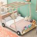 Zoomie Kids Amarachi Solid Wood Platform Bed Wood in Brown | 62.3 H x 57.6 W x 79.3 D in | Wayfair 60FFDDF28AD74BB39376DC74D6501D94