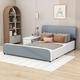 Latitude Run® Frear Full Upholstered Platform Bed w/ Storage Nightstand & Headboard in Gray | Wayfair FEFADE7B67F048CABC6AA579E9F7EAC7