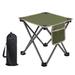 Arlmont & Co. Camping Stool, Folding Small Chair 13.5 inch Portable Camp Stool w/ Carry Bag in Green | Wayfair E63DE2722E7A4D628C0783F655DA3B38