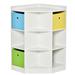 Isabelle & Max™ Alilyana Storage Bookcase in White | 37 H x 22.5 W x 22.5 D in | Wayfair 1604D8A1E91D4CD3BB40261F5CA42BDB