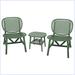 Ebern Designs Retro 3-Piece Patio Table Chair Set w/ Open Shelf | Wayfair 3C887FD6041040ECB6A4ABDBA0AB1FC2