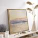 wall26 Subtle Beach Sunset Watercolor Seascape w/ Warm Hues Illustrations Realism Decor Scenic Panoramic Framed On Canvas Print Canvas | Wayfair
