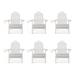 Rosecliff Heights Sandridge Foldable Adirondack Chair Plastic/Resin in White | 36.2 H x 35 W x 35 D in | Wayfair 3AC289F476F64D93AE6B40CB05FE0F7A