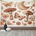 East Urban Home Mandala Tapestry Wall Hanging Medieval Witchy Mushrooms Dark Salmon Eggshell_sd1489, Polyester | 40" H x 60" W | Wayfair