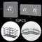 Kitchen and bathroom shelf hooks transparent and strong adhesive without perforations kitchen and