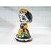 Bungalow Rose Frida Kahlo Dia De Los Muertos Day Of The Dead Talavera Statue Figurine in Yellow | 9.5 H x 6 W x 6 D in | Wayfair