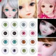 1 Pair 24-32mm Blue Black Glass Eyes Eyeball For BJD Doll DIY Doll Making Crafts Accessories Safety