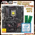 LGA 1151 Motherboard kit with Core I7 7700 and 2x DDR4 8g RAM ASUS Z170 PRO GAMING intel Z170 USB3.1