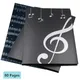 Music Folder Piano Score Folder Stave Storage Holder A4 Size Folder 40 Pockets Chorus Dedicated