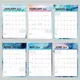 2024 English Coil Wall Calendar Glossy Wall Calendar Gift for Friends Family Neighbors Coworkers