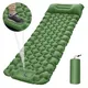 Portable Inflatable Air Mattress Lightweight Camping Mat with Air Pillow Waterproof Sleeping Pad