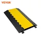 VEVOR 1 Pack 5/3 Channels Cable Protectors Ramp Heavy Duty Cable Cover Guard Wire Cord Ramp