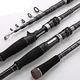 GHOTDA Telescopic Fishing Rod Ultralight Weight Spinning/Casting Fishing Rod Carbon Fiber 1.8-3m