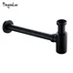 Wash Basin Bottle Plumbing P-Trap Bathroom Sink Siphon Drain Sewer Pipe Kit Luxury Matt Black High