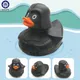 1Pcs Black Rubber Duck Dashboard Decorations Ornament Cute Duck Cool Gentleman Hat Swim Ring