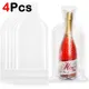 4Pcs Wine Protector Bag Reusable PVC Leak-Proof Double-Layered Wine Bottle Sleeves for Travel