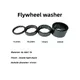 Bicycle flywheel washer suitable for MTB ROAD bikes aluminum alloy T6 single speed flywheel fit for