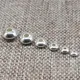 925 Sterling Silver Saucer UFO Beads Spacer 3mm 3.5mm 4mm 5mm 6mm 7mm 8mm for Bracecle Necklace