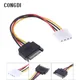 Cavo di alimentazione SATA da 4 pin Molex IDE a 15 pin Cavo di prolunga SATA maschio a femmina Adattatore cavo di alimentazione disco rigido per PC
