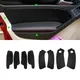 Per VW Golf 6 2010 2011 2012 2013 4 pezzi pannello bracciolo portiera auto rivestimento di protezione in pelle microfibra