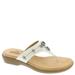 Cliffs By White Mountain Bailee - Womens 6.5 White Sandal Medium