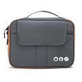 Acoki sac de rangement d'accessoires électroniques de voyage en nylon de haute qualité à 2 couches, sac de transport pour gadgets de voyage, taille parfaite pour iPad