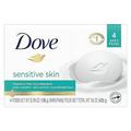 Dove Beauty Bar More Moisturizing Than Bar Soap for Softer Skin Fragrance Free Hypoallergenic Sensitive Skin With Gentle Cleanser 3.75 oz 4 Bars(Pack of 1)