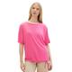 TOM TAILOR Damen Basic T-Shirt mit Rundhalsausschnitt, 15799 - Carmine Pink, XL
