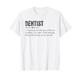 Beschreibung des coolen Dentist Squad Team-Wörterbuchs T-Shirt