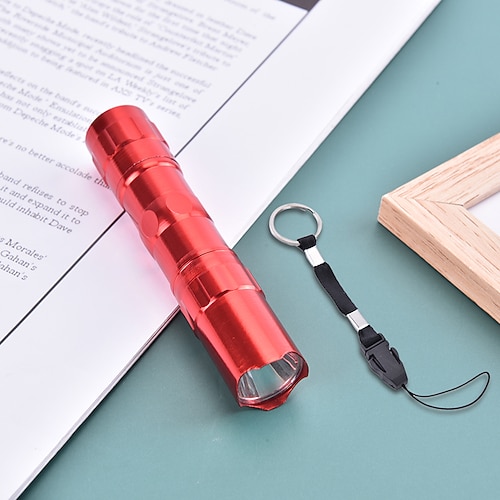 LED-Mini-Taschenlampe, tragbare, wasserdichte, ultrahelle Taschenlampe mit Batterie, tragbare Taschenlampe für Camping, Wandern, Angeln Image