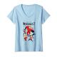 Damen Disney Pixar The Incredibles 2 Superhero Family Breakout T-Shirt mit V-Ausschnitt