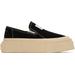 Black Platform Slip-on Sneakers